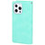 For iPhone 13 Pro GOOSPERY MANSOOR Crazy Horse Texture Horizontal Flip Leather Case with Holder & Card Slots & Wallet (Mint Green)