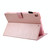 Glitter Powder Stitching Hot-pressed Changing PU Leather Case with Holder & Card Slots & Sleep / Wake-up Function For iPad 9.7 2018 / 2017(Pink)