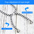 For iPhone 13 Four-corner Shockproof Transparent TPU Protective Case with Lanyard(Black White)