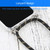 For iPhone 13 Four-corner Shockproof Transparent TPU Protective Case with Lanyard(Black Gold)