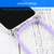 For iPhone 13 Four-corner Shockproof Transparent TPU Protective Case with Lanyard(Purple)