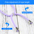 For iPhone 13 Four-corner Shockproof Transparent TPU Protective Case with Lanyard(Purple)