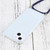 For iPhone 13 Four-corner Shockproof Transparent TPU Protective Case with Lanyard(Dark Blue)