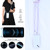For iPhone 13 Four-corner Shockproof Transparent TPU Protective Case with Lanyard(Light Purple)