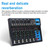 F7 Home 7-channel Bluetooth USB Reverb Mixer, US Plug(Black)