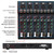 F7 Home 7-channel Bluetooth USB Reverb Mixer, US Plug(Black)