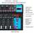 F7 Home 7-channel Bluetooth USB Reverb Mixer, US Plug(Black)
