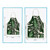 2 PCS Christmas Plaid Series Cotton And Linen Apron Household Cleaning Overalls, Specification: 47 x 38cm(WQ-001312)