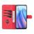 For OPPO Reno7 SE 5G AZNS Skin Feel Calf Texture Flip Leather Phone Case(Red)