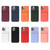For iPhone 13 TPU + Flannel Lining Shockproof Case with Card Slots(Orange)