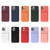 For iPhone 13 TPU + Flannel Lining Shockproof Case with Card Slots(Red)