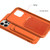 For iPhone 13 TPU + Flannel Lining Shockproof Case with Card Slots(Red)