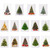 Rectangular Christmas Tree Peach Skin Tapestry Mural Christmas Decoration Tapestry, Size: 145x215cm(12)