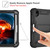 For iPad mini 6 Silicone + PC Shockproof Protective Tablet Case with Holder(Black)