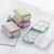 6 PCS C1617 Portable Dispensing Sealed Pill Box Wheat Straw Large-capacity Storage Box(Blue)