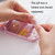 6 PCS C1617 Portable Dispensing Sealed Pill Box Wheat Straw Large-capacity Storage Box(Blue)