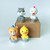 10 PCS Cute Shaking Head Spring Car Decoration Cake Baking Mini Potted Resin Decoration, Specification: Rabbit