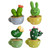 10 PCS Cute Shaking Head Spring Car Decoration Cake Baking Mini Potted Resin Decoration, Specification: Cactus