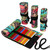 72  Holes Fallen Leaves Printed Canvula Pen Curtain Large Capacity Sketch Color Pencil Roll Pen Bag