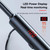 960 Neckband Magnetic Stereo Headphone with LED Display Support TF Card(Black)