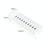 ORICO CT2U3-10AB-WH 10 In 1 Plastic Stripes Multi-Port USB HUB with Individual Switches, EU Plug(White)