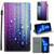 For iPhone 13 Pro Voltage Colored Drawing Magnetic Clasp Horizontal Flip PU Leather Case with Holder & Card Slots (C05 Purple Blue Water Drops)