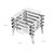 CF-723 All Stainless Steel Camping Folding Portable Barbecue Grill Charcoal Grill Wood Stove