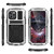 For iPhone 13 Pro Max R-JUST Shockproof Waterproof Dust-proof Metal + Silicone Protective Case with Holder (Silver)