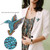 2 PCS Inlaid Bee Bird Brooch Personality Clothing Pins Scarf Buckle(Blue)