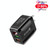 F002C QC3.0 USB + USB 2.0 LED Digital Display Fast Charger with USB to Micro USB Data Cable, US Plug(Black)