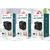 F002C QC3.0 USB + USB 2.0 LED Digital Display Fast Charger with USB to Micro USB Data Cable, US Plug(Black)