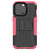 For iPhone 13 Pro Max Tire Texture Shockproof TPU+PC Protective Case with Holder (Pink)