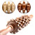 2 PCS Wooden Abdominal Massager Leg Roller Massager(368 Massage Wheel)