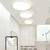 LED Sound Light Control Ceiling Lamp Round Corridor Intelligent Sensor Lamp, Power source: 18W 350mm(White)