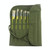 2 PCS 22 Hole Pen Curtain Storage Bag Watercolor Pen Canvas Storage Bag(Army Green)