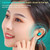 A22 English Version Pull-out Digital Display Bluetooth Earphone with Magnetic Charging Box, Support Touch Light & Power Bank (Blue)