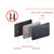 Two-Layer Cowhide Leather Organ Card Holder Multiple-Card RFID Anti-Theft Wallet Bag(Coffee)