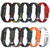 For Fitbit Luxe Two-color Silicone Watch Band(Red Black)