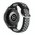 For Samsung Galaxy Watch4 Classic 42mm Two-color Silicone Watch Band(Black Grey)