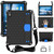 For Lenovo Smart Tab M10 TB-605F Honeycomb Design EVA + PC Material Four Corner Anti Falling Flat Protective Shell with Strap(Black+Blue)