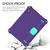 For Lenovo Tab M10 TB-X505X/F Honeycomb Design EVA + PC Material Four Corner Anti Falling Flat Protective Shell with Strap(Purple+Aqua)