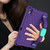 For Lenovo Tab M10 TB-X505X/F Honeycomb Design EVA + PC Material Four Corner Anti Falling Flat Protective Shell with Strap(Purple+Aqua)