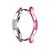 For Samsung Galaxy Watch4 Classic 42mm Electroplating Hollow Half-pack TPU Protective Case(Rose Pink)