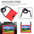 For Lenovo Tab M10 TB-X505X/F Honeycomb Design EVA + PC Material Four Corner Anti Falling Flat Protective Shell with Strap(Red+Black)