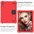 For Lenovo Tab 4 10 Plus TB-X704F/N/L/V Honeycomb Design EVA + PC Material Four Corner Anti Falling Flat Protective Shell with Strap(Red+Black)