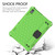 For Lenovo Tab 4 10 Plus TB-X704F/N/L/V Honeycomb Design EVA + PC Material Four Corner Anti Falling Flat Protective Shell with Strap(Green+Black)