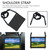 For Lenovo Tab P10 TB-X705F/L Honeycomb Design EVA + PC Material Four Corner Anti Falling Flat Protective Shell with Strap(Black+Black)