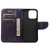 For iPhone 13 Butterfly Flower Pattern Horizontal Flip Leather Case with Holder & Card Slots & Wallet(Deep Purple)