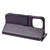 For iPhone 13 Butterfly Flower Pattern Horizontal Flip Leather Case with Holder & Card Slots & Wallet(Deep Purple)