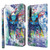 For Xiaomi Redmi Note 8 2021 3D Painting Pattern TPU + PU Leather Phone Case(Watercolor Owl)